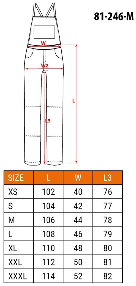 Neo Tools Ogrodniczki PREMIUM darbo kombinezonas, 62% medvilnės, 35% poliesterio, 3% elastano, M dydis
