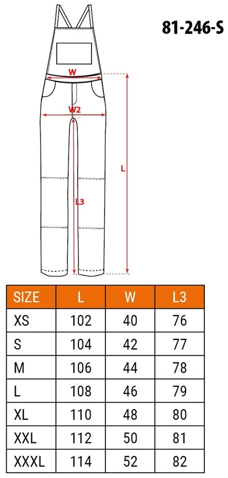 Ogrodniczki PREMIUM darbo kombinezonas, 62% medvilnės, 35% poliesterio, 3% elastano, S dydis
