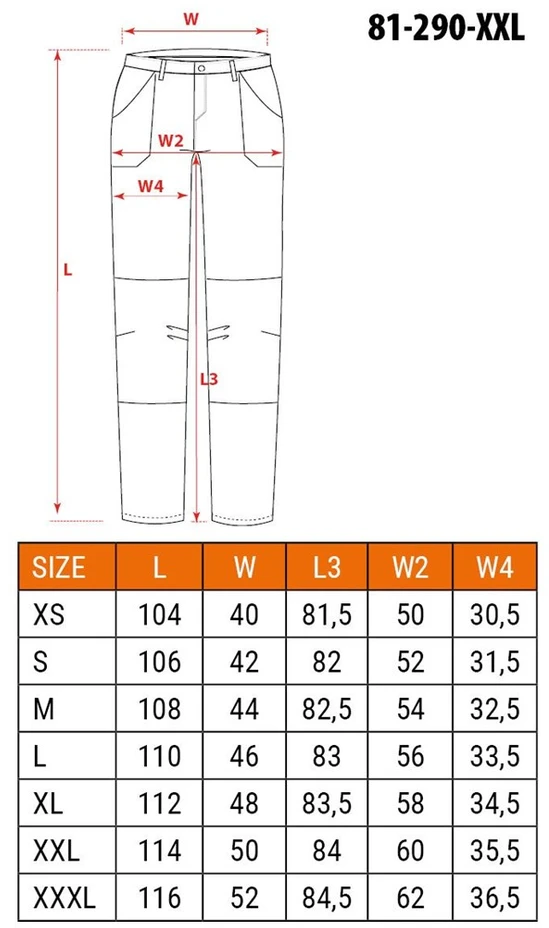 Neo Kelnės PREMIUM darbo kelnės, 4 kryptimis tempiamos, juodos, XXL dydis