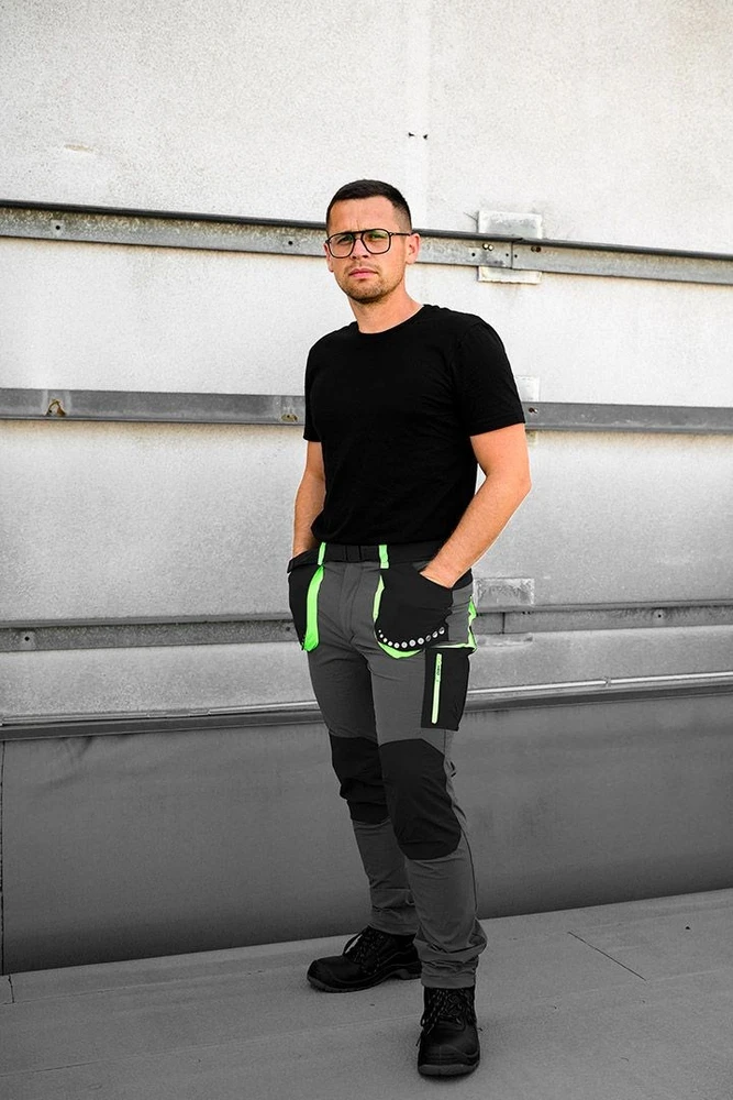 Neo Kelnės PREMIUM darbo kelnės, 4 kryptimis tempiamos, juodos, XXL dydis
