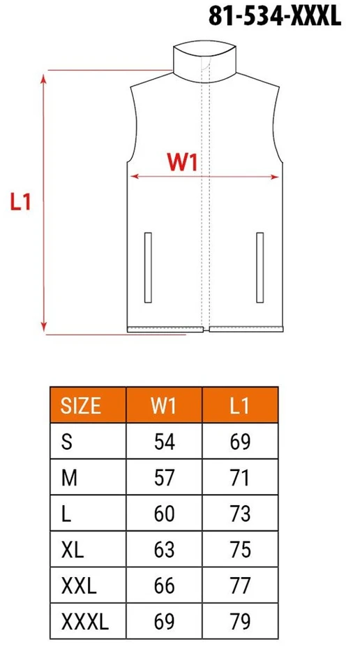 Bezrękawnik PREMIUM pūkinė liemenė, XXXL dydis
