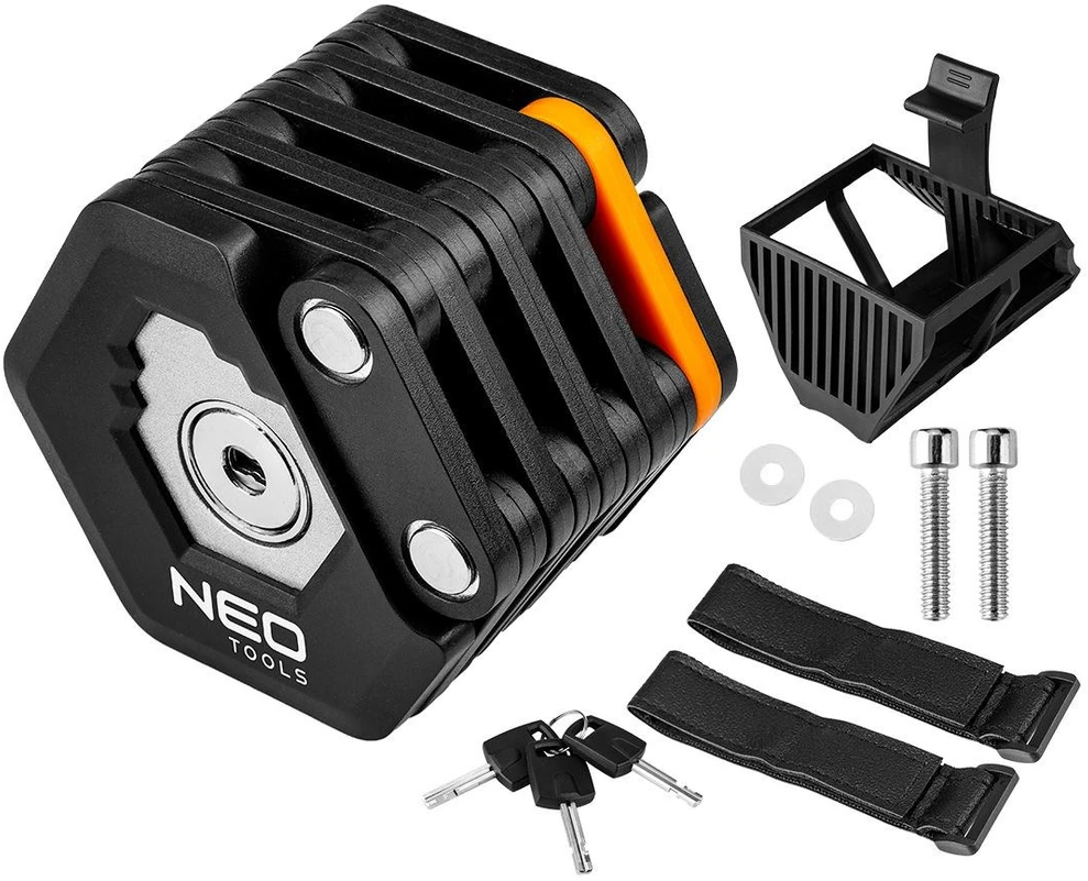 Neo Tools Zapięcie Sulankstomas dviračio užraktas su raktu