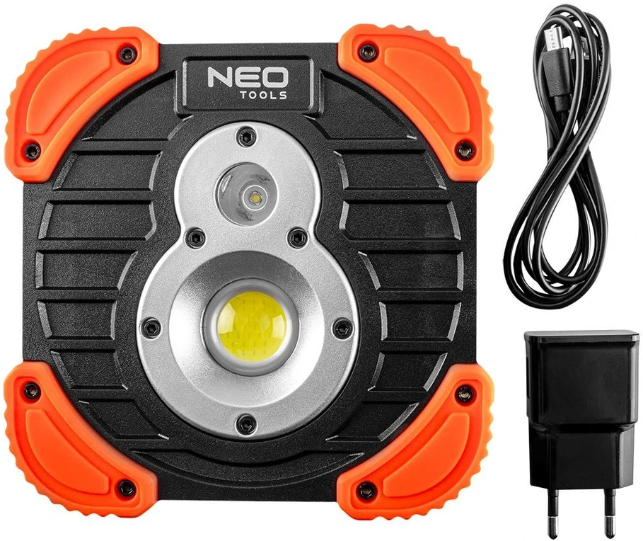 Prožektorius NEO 750+250 lm, įkraunamas, su COB ir CREE LED