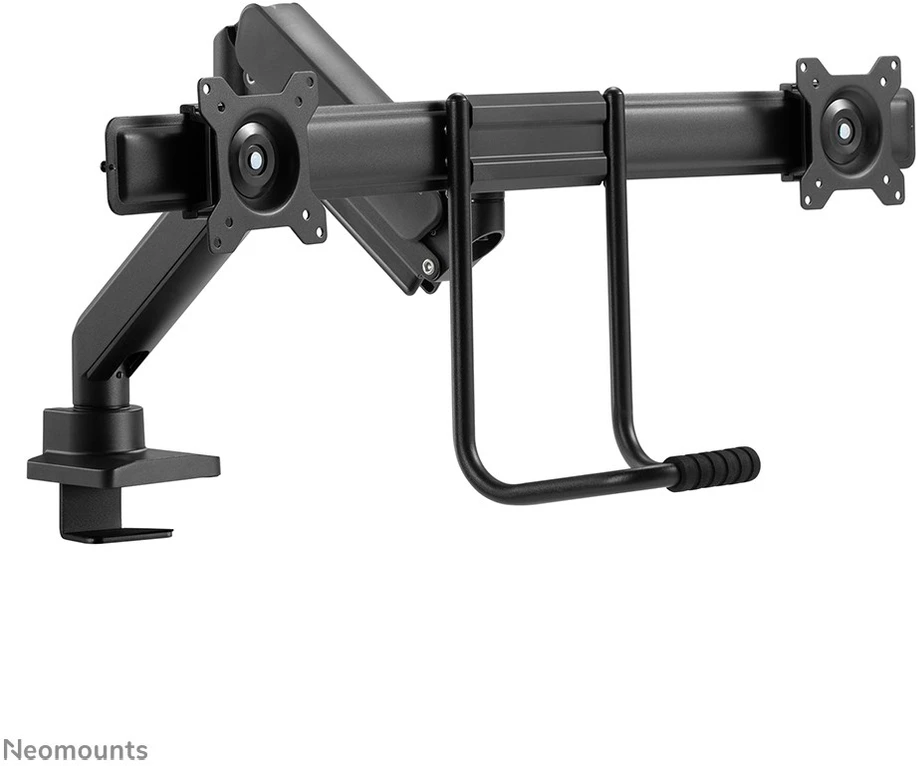 Laikiklis NEOMOUNTS BY NEWSTAR DS75-450BL2 FULL MOTION MONITORIUS DESK MOUNT FOR 17-32" SCREENS - Juodas