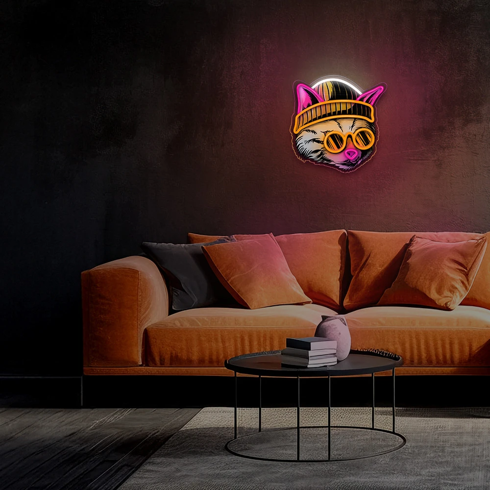 Plastrol Neoninis ART LED CAT DREAMER daugiaspalvis FLA04 Forever Light