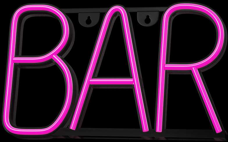 TelForceone NEON LED BAR rožinė Bat + USB FLNE24 Forever Light