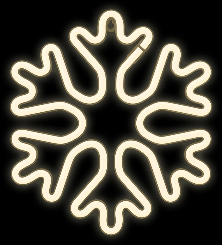 TelForceone Neoninė LED KALĖDINĖ SNAIGĖ balta FLNE20 Forever Light