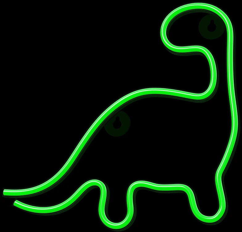 Neoninis LED šviestuvas DINOSAUR žalias NNE01 Neolia