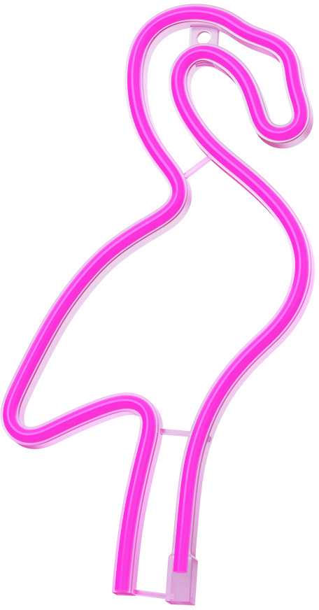 TelForceone Neon LED Light Flamingas rožinė Bat + USB FLNE18 Forever Light