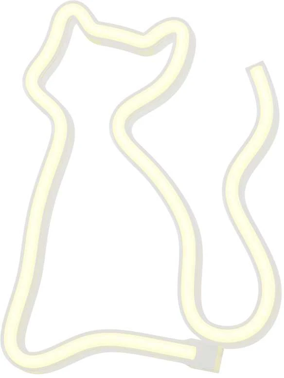 Neoninis LED šviestuvas CAT šiltai balta Bat + USB FLNE03 Forever Light