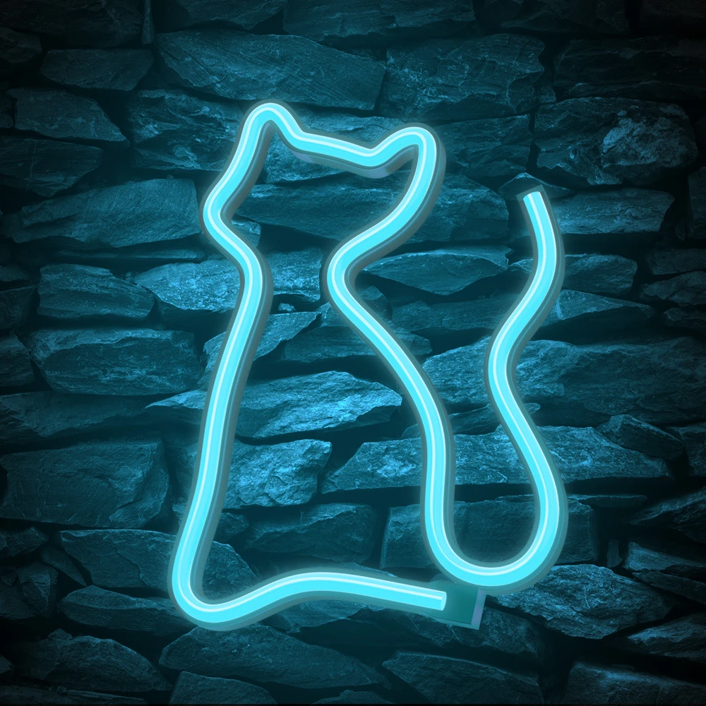 Neoninis LED šviestuvas CAT turkio spalvos NNE24 Neolia