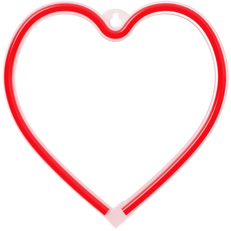 Neoninė LED šviesa HEART raudona šikšnosparnis + USB FLNE07 Forever Light