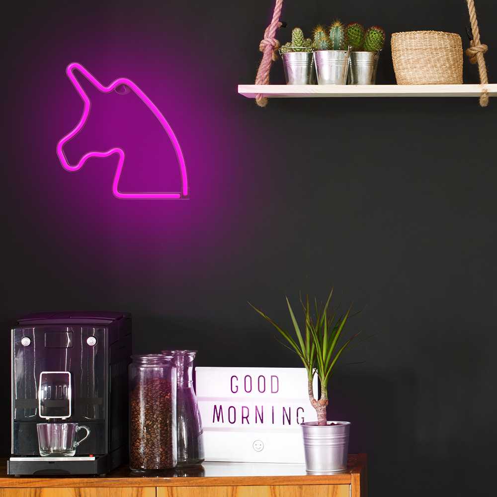 Plastrol Neon LED Light Vienaragis rožinė Bat + USB FLNE01 Forever Light