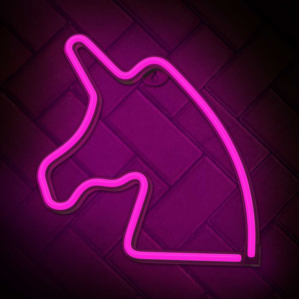 Plastrol Neon LED Light Vienaragis rožinė Bat + USB FLNE01 Forever Light