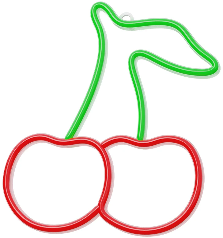 Neoninė LED lemputė CHERRY žalia raudona NNE23 Neolia