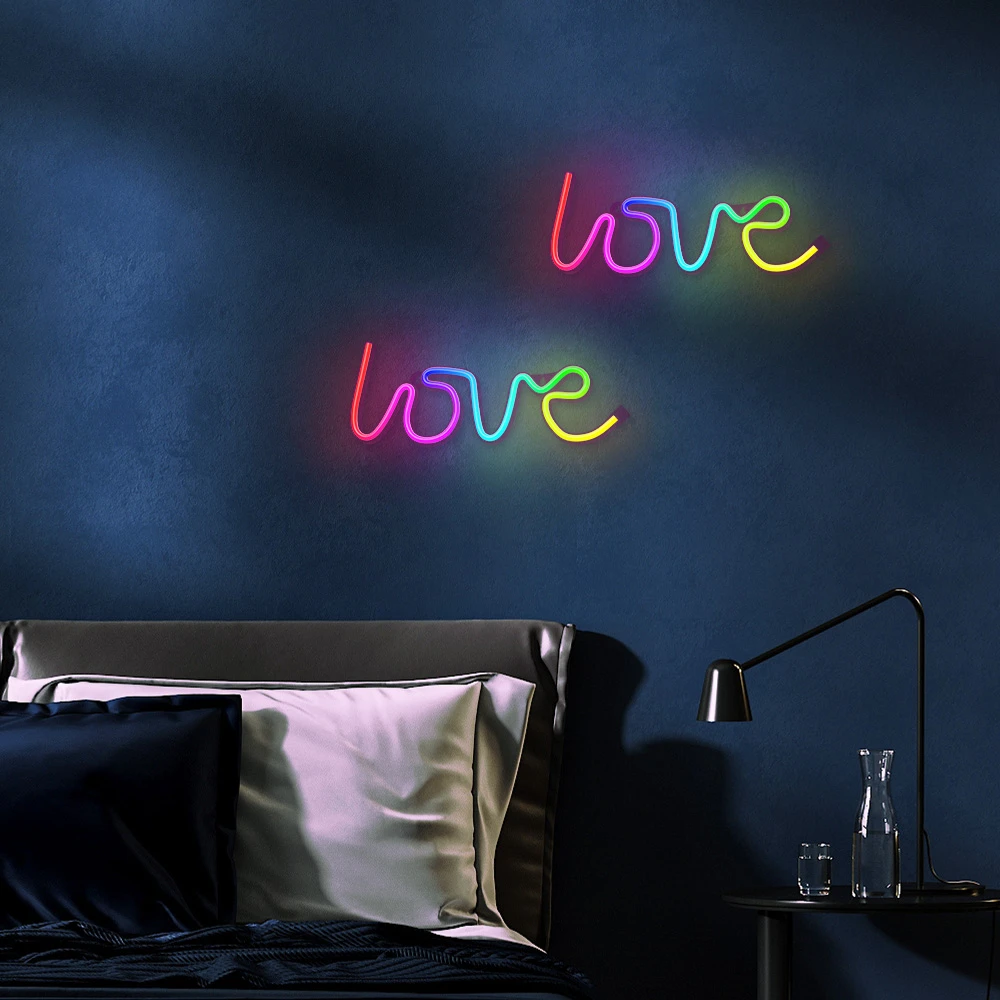 Neoninis LED RGB LOVE FLRN01 + RC Forever Light
