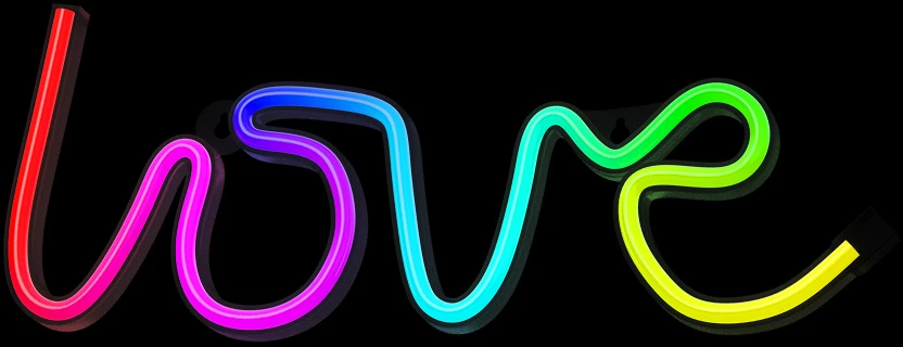 Neoninis LED RGB LOVE FLRN01 + RC Forever Light