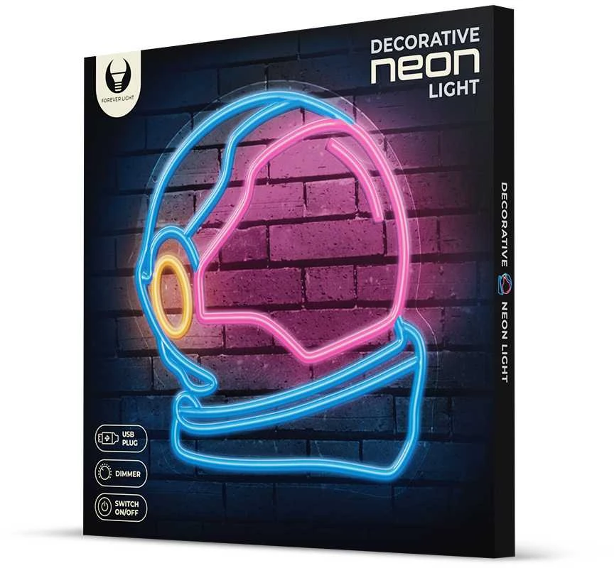 Neoninis PLEXI LED ASTRONAUTAS daugiaspalvis FPNE22 Forever Light