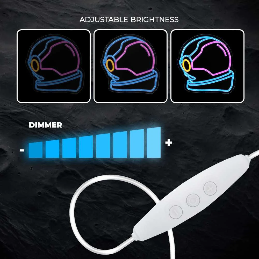 Neoninis PLEXI LED ASTRONAUTAS daugiaspalvis FPNE22 Forever Light