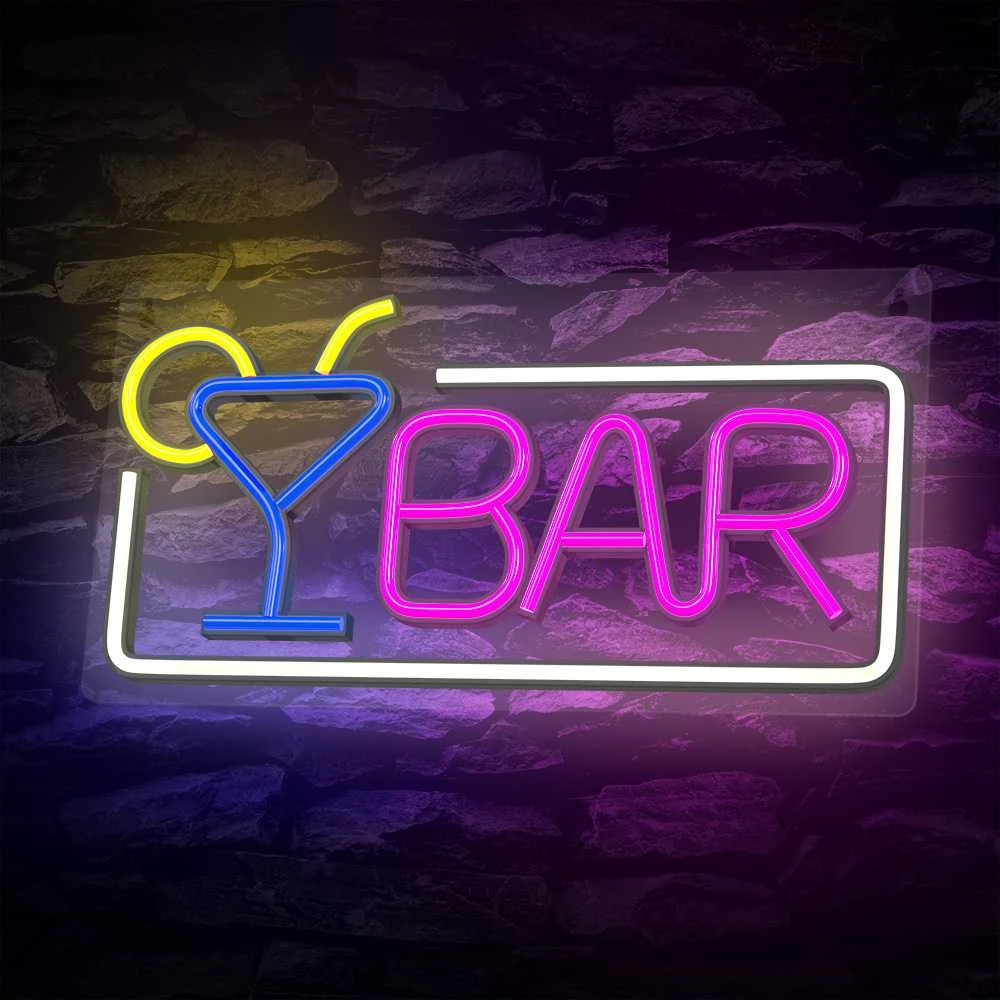 TelForceone Neoninė PLEXI LED BAR daugiaspalvė FPNE01X"Forever" šviesiai
