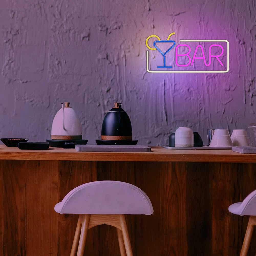 TelForceone Neoninė PLEXI LED BAR daugiaspalvė FPNE01X"Forever" šviesiai