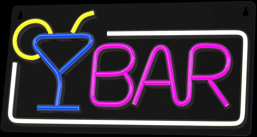 TelForceone Neoninė PLEXI LED BAR daugiaspalvė FPNE01X"Forever" šviesiai