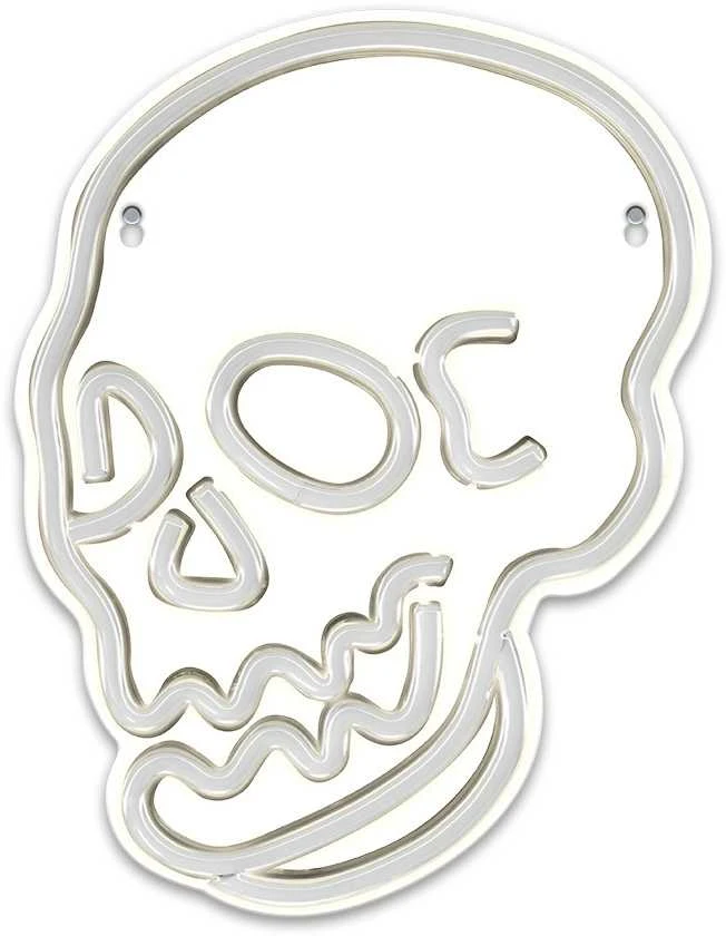 TelForceone Neon PLEXI LED Kaukolė balta FPNE07X Forever Light