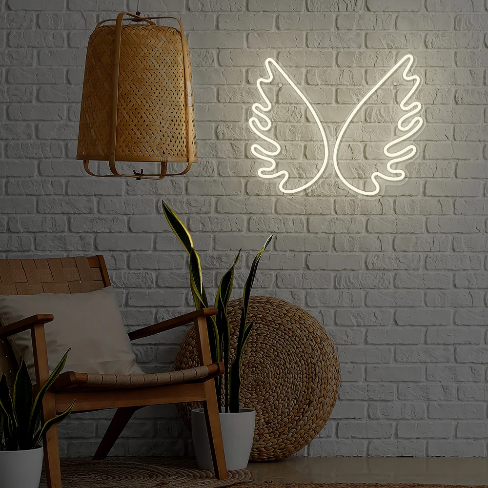 TelForceone Neoniniai PLEXI LED WINGS balti FPNE09X"Forever" šviesiai