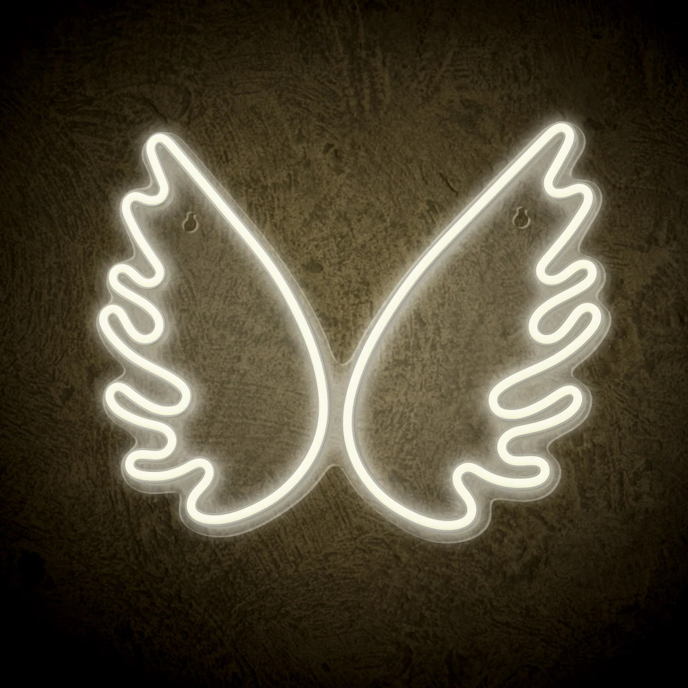 TelForceone Neoniniai PLEXI LED WINGS balti FPNE09X"Forever" šviesiai