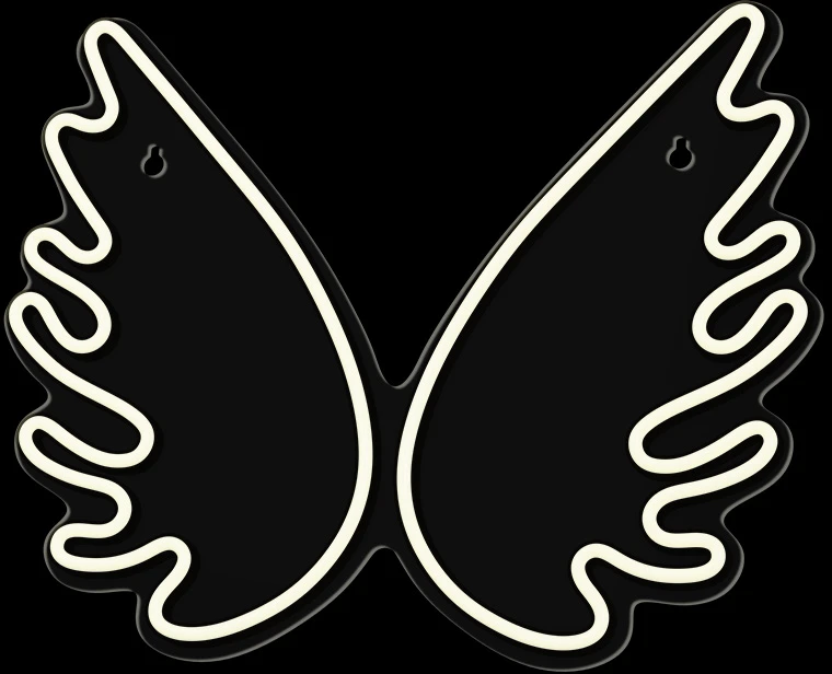 TelForceone Neoniniai PLEXI LED WINGS balti FPNE09X"Forever" šviesiai