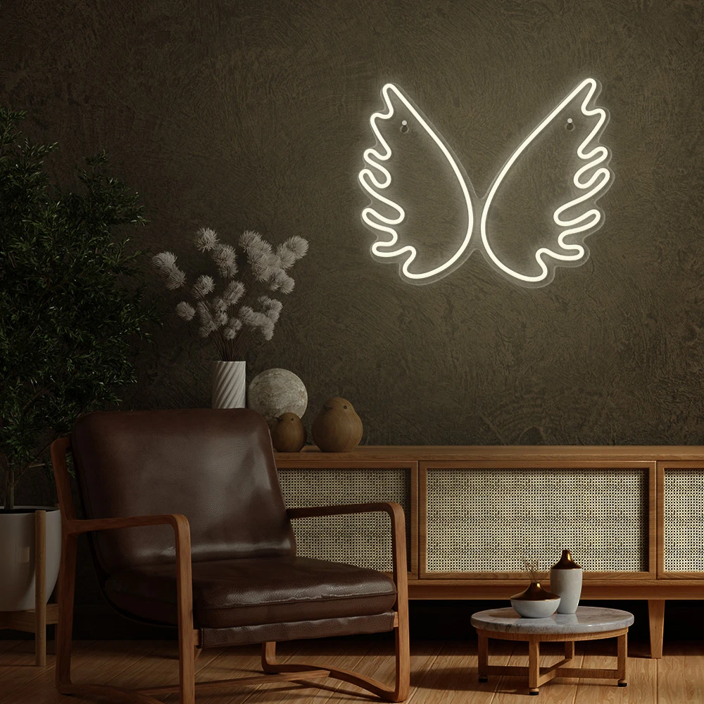 TelForceone Neoniniai PLEXI LED WINGS balti FPNE09X"Forever" šviesiai