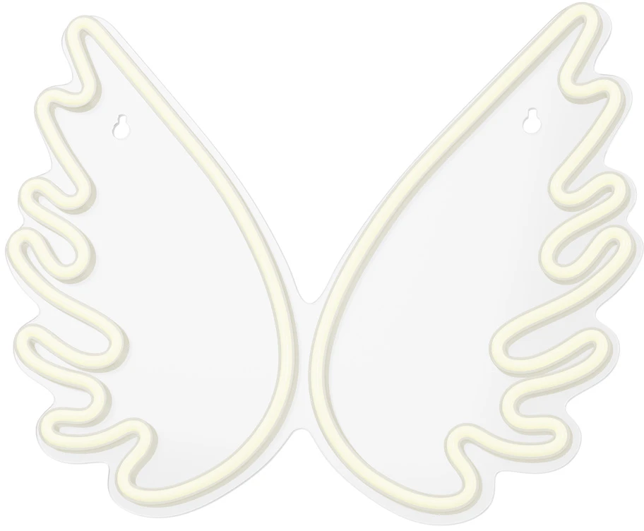 TelForceone Neoniniai PLEXI LED WINGS balti FPNE09X"Forever" šviesiai
