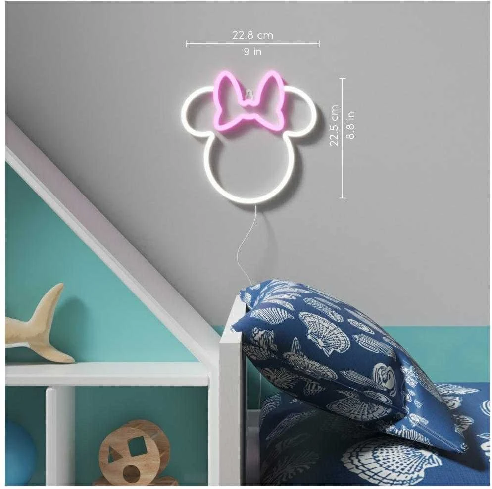 Trefl Yellowpop Neoninės geltonos spalvos „Disney“ mini Minnie ausytės