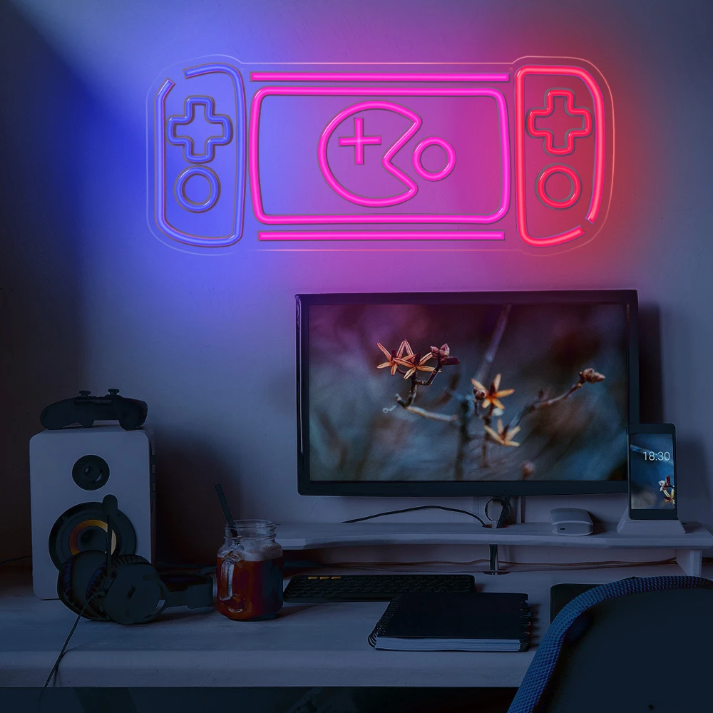 Neoninis PLEXI LED GAME Žaidimų konsolė įvairiaspalvis FPNE27 Forever Light