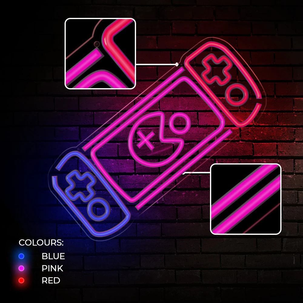 Neoninis PLEXI LED GAME Žaidimų konsolė įvairiaspalvis FPNE27 Forever Light