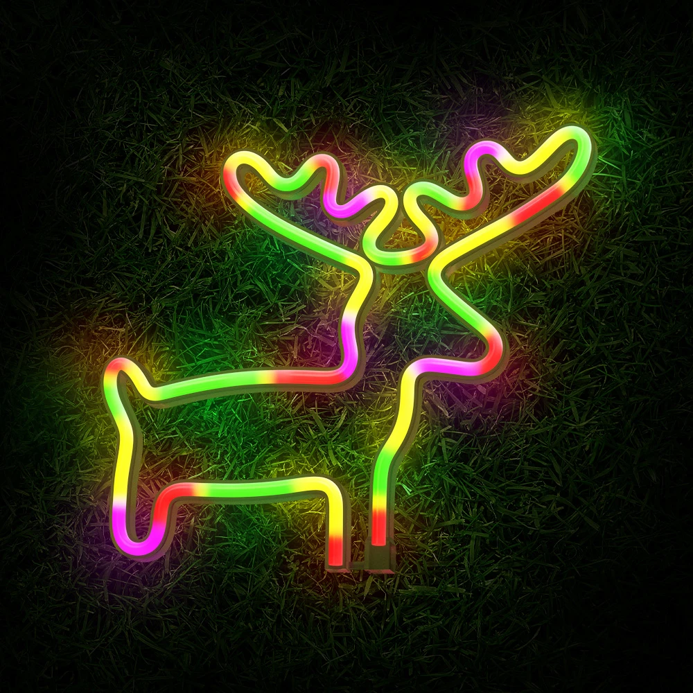 TelForceone Neoninė LED lemputė ELK daugiaspalvė šikšnosparnis + USB FLNE12 Forever Light
