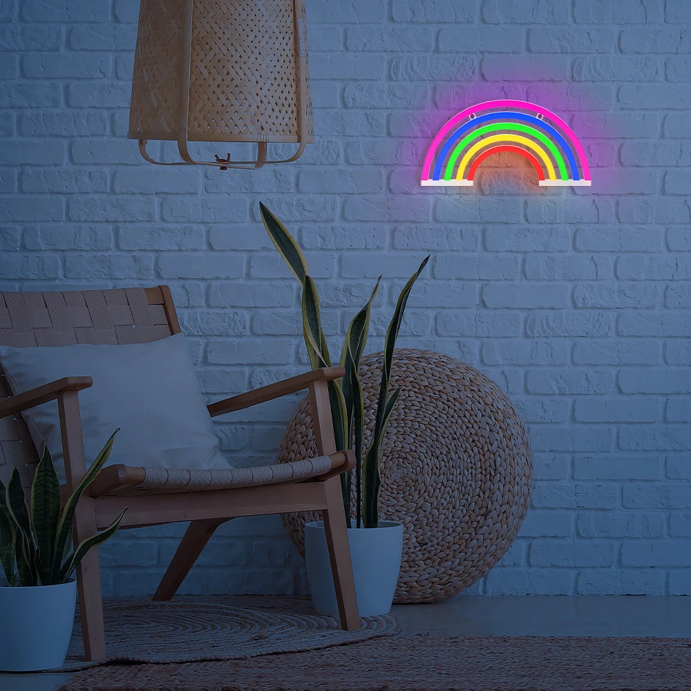Neoninė LED lemputė RAINBOW 5 spalvų FLNE14X Forever Light