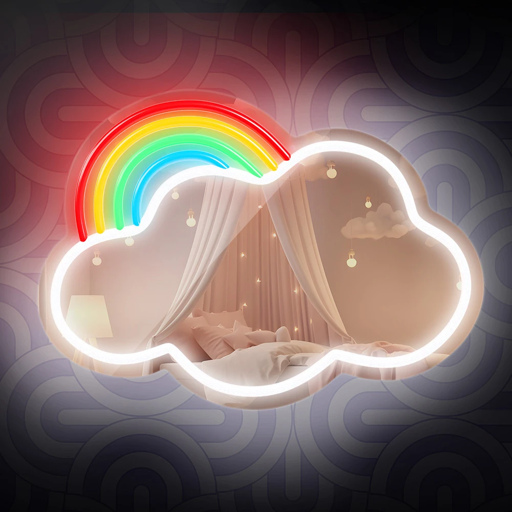 Neoninis veidrodis LED CLOUD daugiaspalvis FMNE05 Forever Light