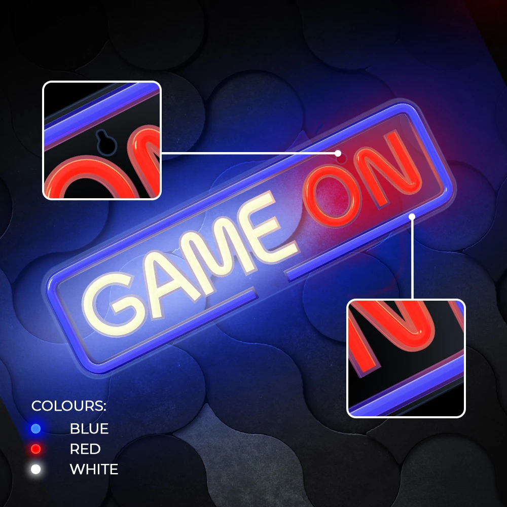 Neoninis PLEXI LED GAME ON daugiaspalvis FPNE23 Forever Light
