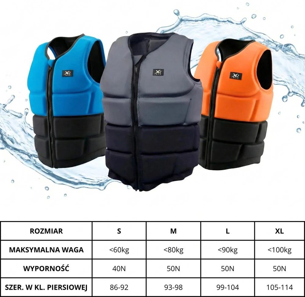 Neopreniniai apsauginiai liemenės SUP XQMAX M