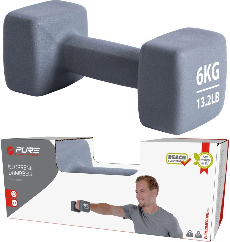 Pure2Improve Svarmuo, pilkos spalvos, neoprenas, 6kg