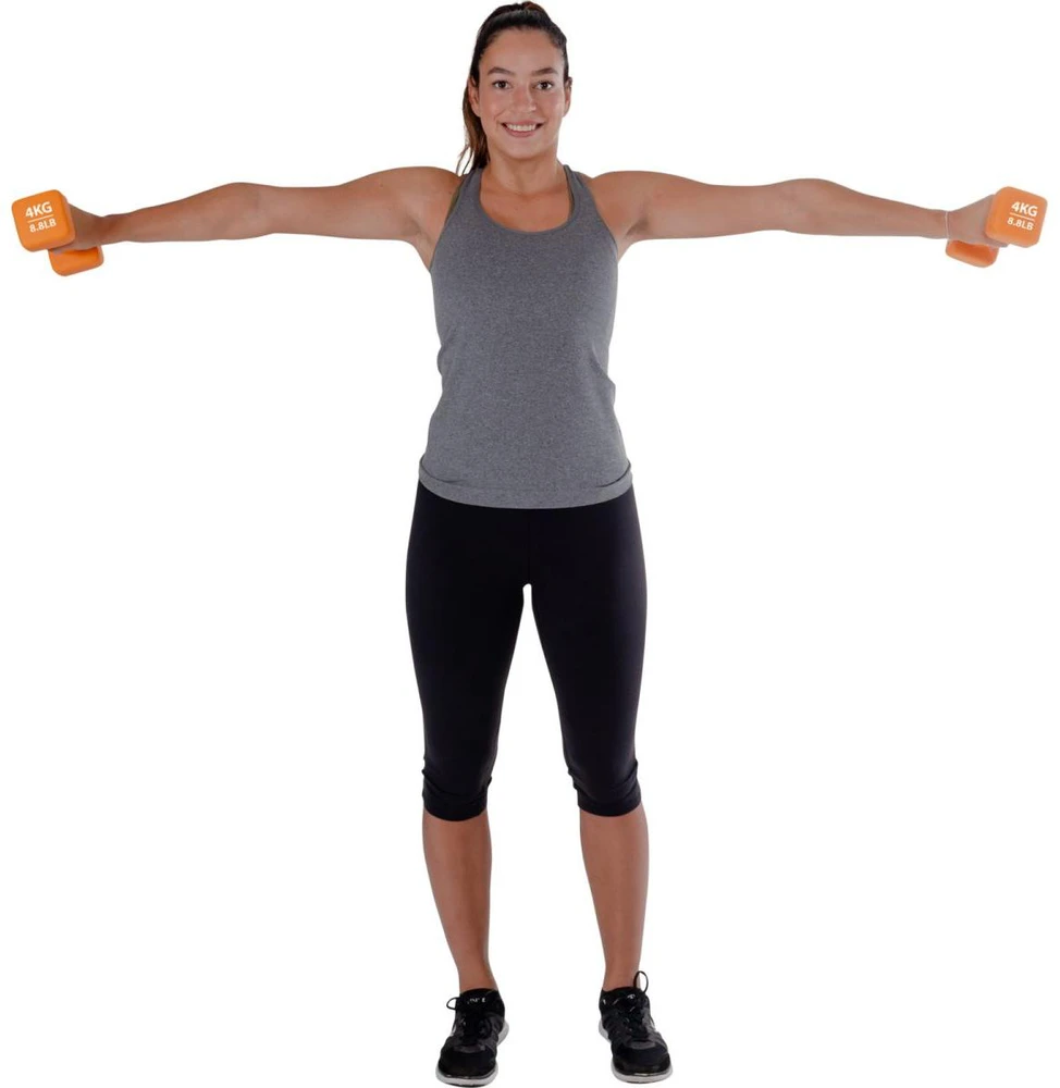 Pure2Improve | Dumbbells | 8.173 kg | Oranžinis | 2 pcs | 4kg