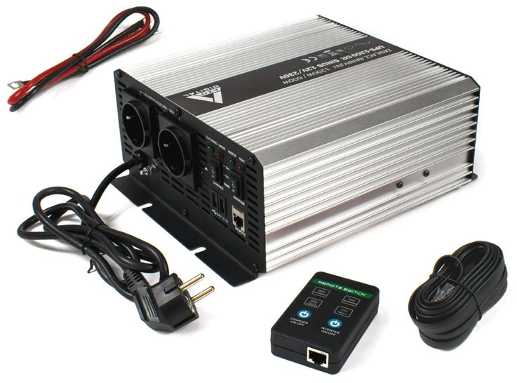 Nepertraukiamo maitinimo šaltinis (UPS + AVR) AZO Digital 12V UPS-1200SR Sinus 1200W/600W 12V/230V