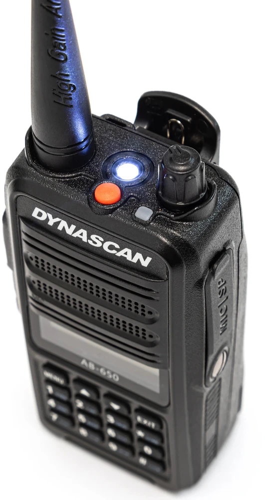 Nešiojama aviacinė VHF radijo stotelė Dynascan AB-650, 118-136.975 MHz