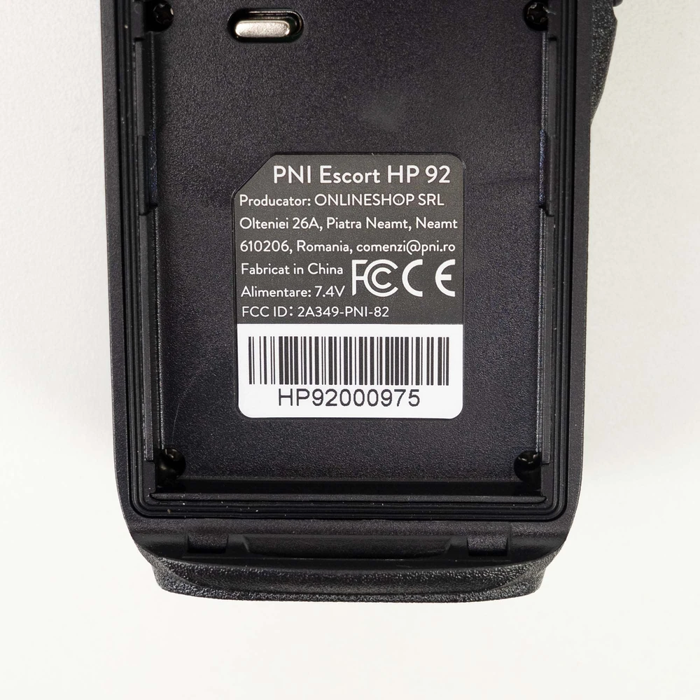 Nešiojama CB radijo stotelė PNI Escort HP 92, daugiastandartė, 4W, 12V, AM-FM, NRC, Dual Watch, Roger Beep, reguliuojamas ASQ SQ, VOX