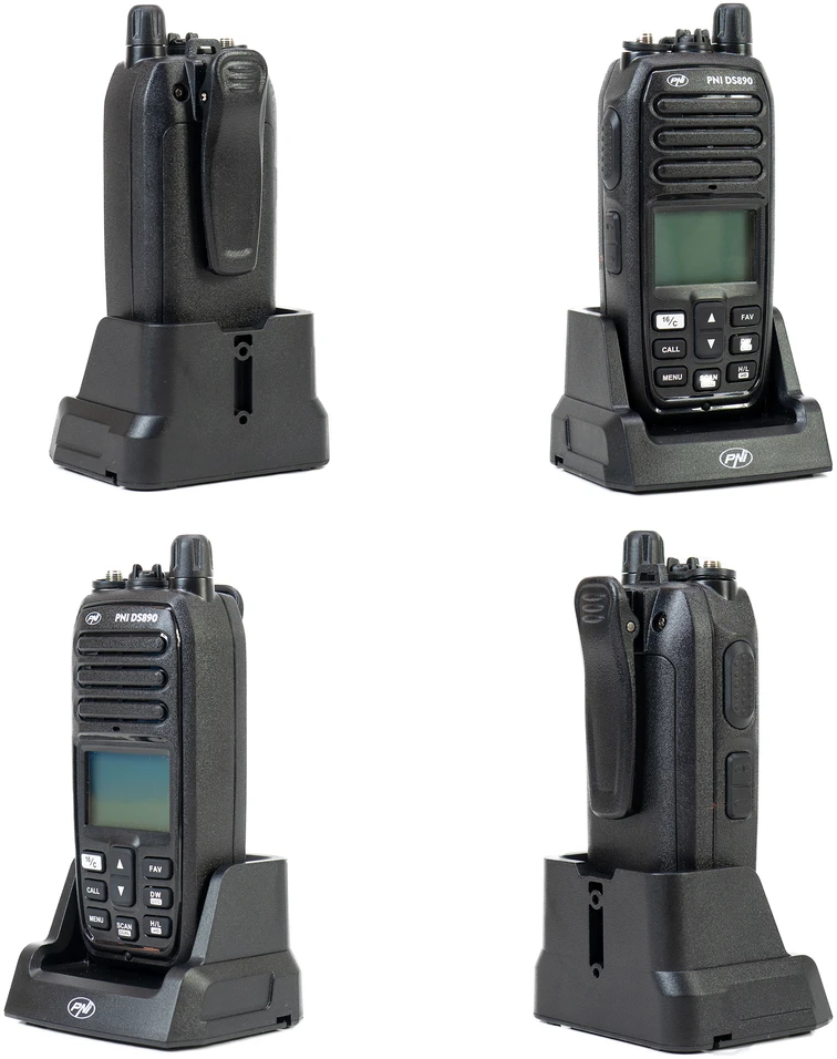 Nešiojama jūrinė radijo stotelė PNI DS890, 88 kanalai, 10 orų kanalų, reguliuojamas Squelch, Roger Beep, Dual Watch, Scan, Call, NRC, 1800mAh baterija, IP67