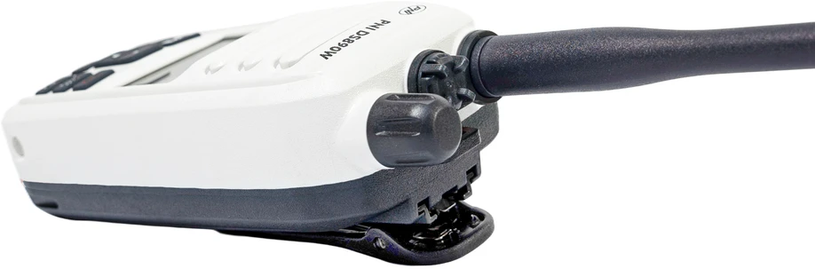 Nešiojama jūrinė radijo stotelė PNI DS890W, 88 kanalai, 10 orų kanalų, reguliuojamas Squelch, Roger Beep, Dual Watch, Scan, Call, NRC, 1800mAh baterija, IP67