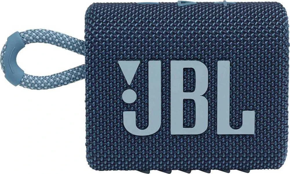 Nešiojama kolonėlė JBL Go 3 Eco, Šviesiai mėlynos spalvos