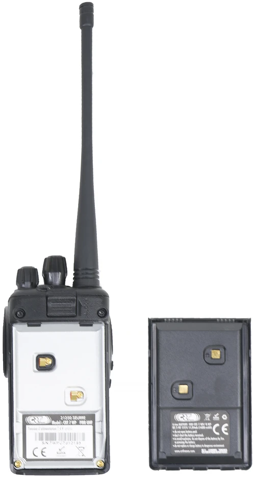 Nešiojama PMR radijo stotelė CRT 7WP, atspari vandeniui IP67, Vox, TOT, Scrambler
