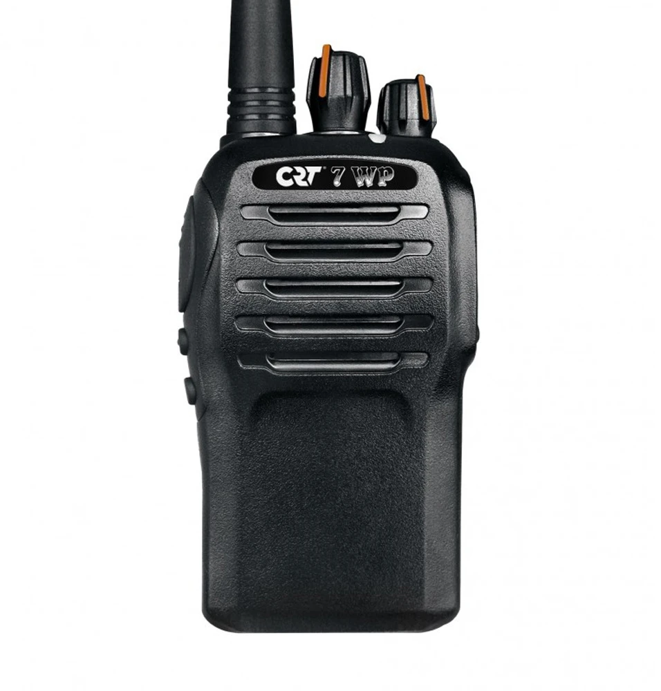 Nešiojama PMR radijo stotelė CRT 7WP, atspari vandeniui IP67, Vox, TOT, Scrambler